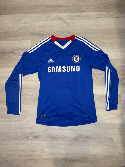 Chelsea 2010/2011 Home Long-sleeve Shirt Drogba #11 Small